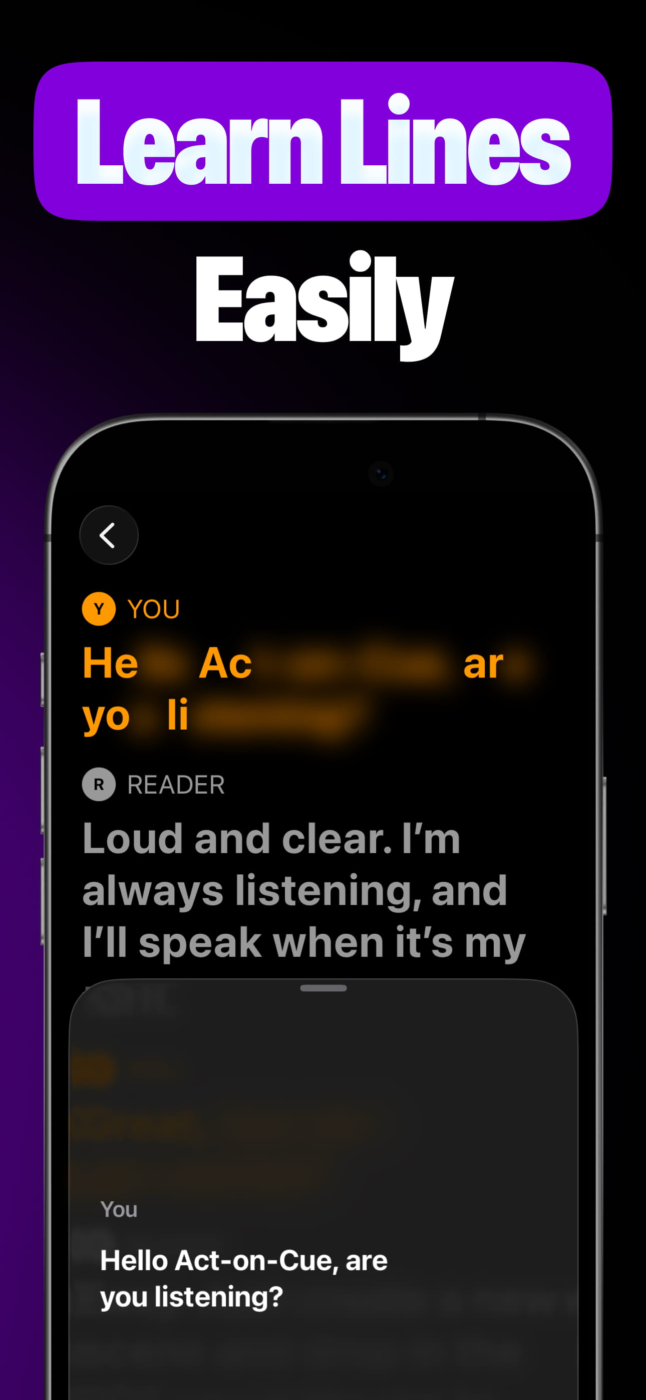 Line learning